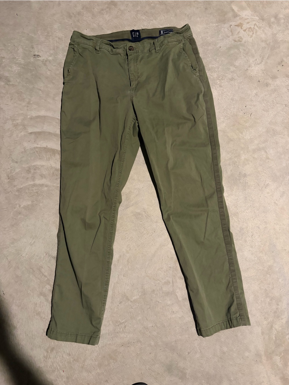 GAP Olive Green Slim Chinos